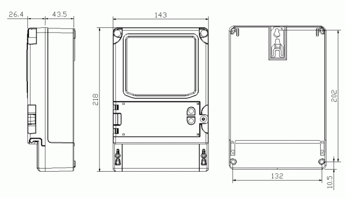ODM IoTはスマートな三相エネルギー メートルの解決IEC62053-21の標準9を基づかせていた
