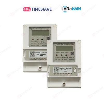 Gsmの変復調装置が付いている単一フェーズのLorawanの電気メートル50Hz Wifiスマートなエネルギー メートル