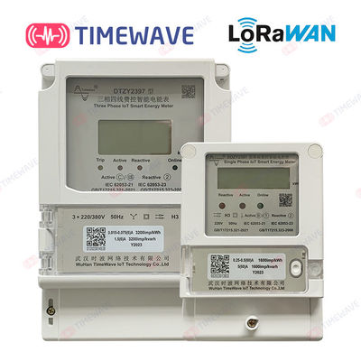 スマート電気エネルギーメーター シングル&トリフェーズ,ローラワン/Wi-Fi/4G/RS485 プリペイドリモートコントロールとAmi/AMRソリューション